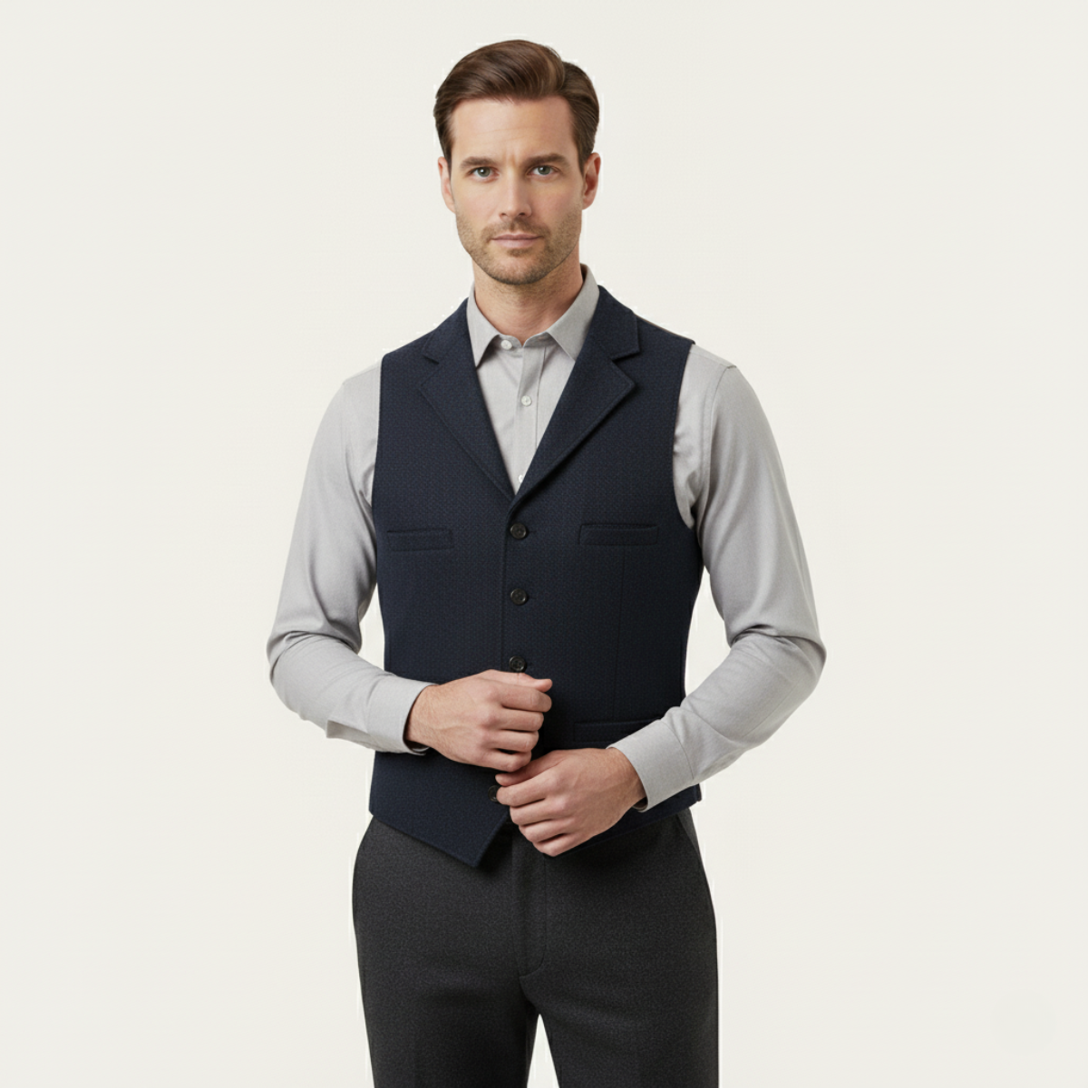 The Westminster Gilet formel vintage en tweed pour homme