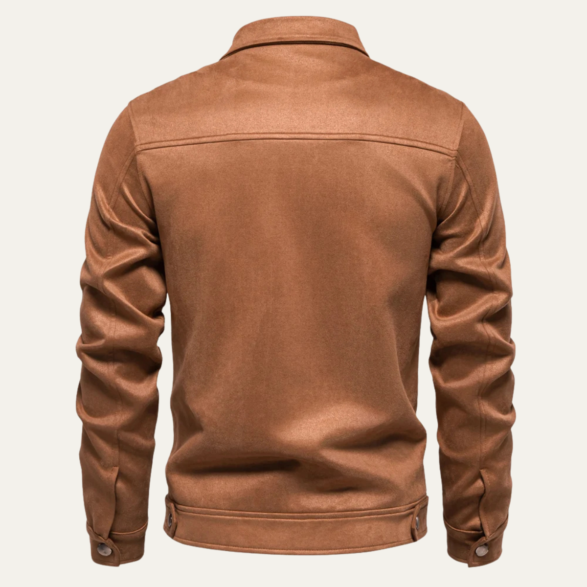 The Northgate - Veste en Cuir Biker Zippée Décontractée pour Homme