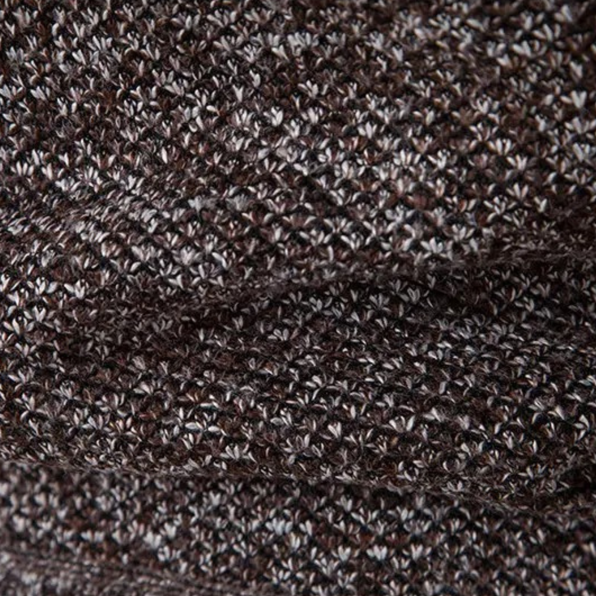 The Amalfi Cardigan zippé en tricot pour homme avec motif à losanges et doublure en polaire