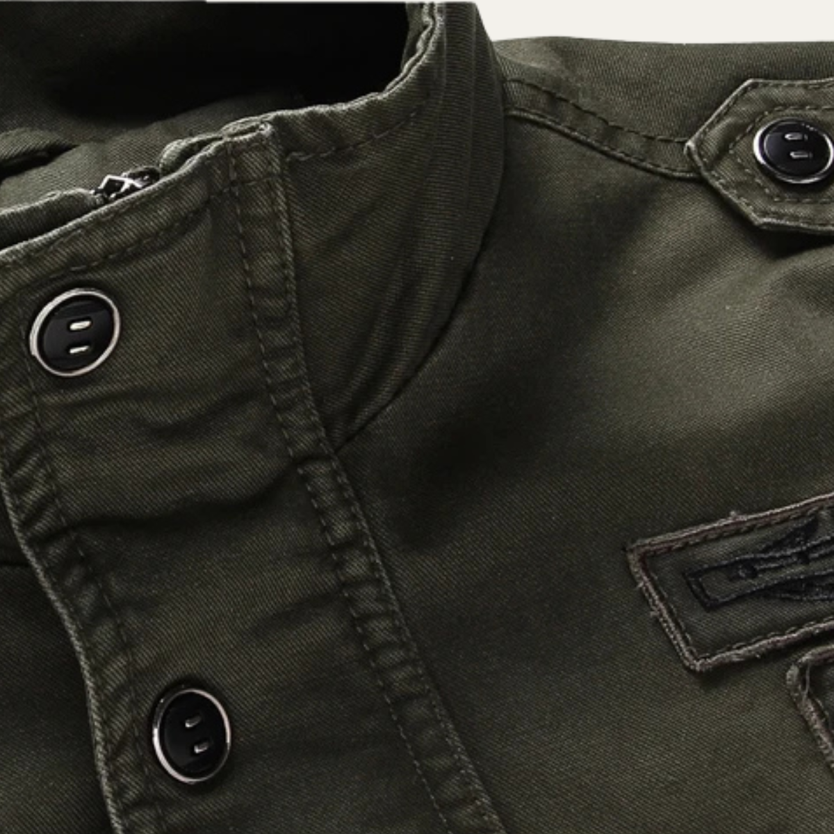 The Capri Veste Cargo pour Homme avec Col Militaire Montant