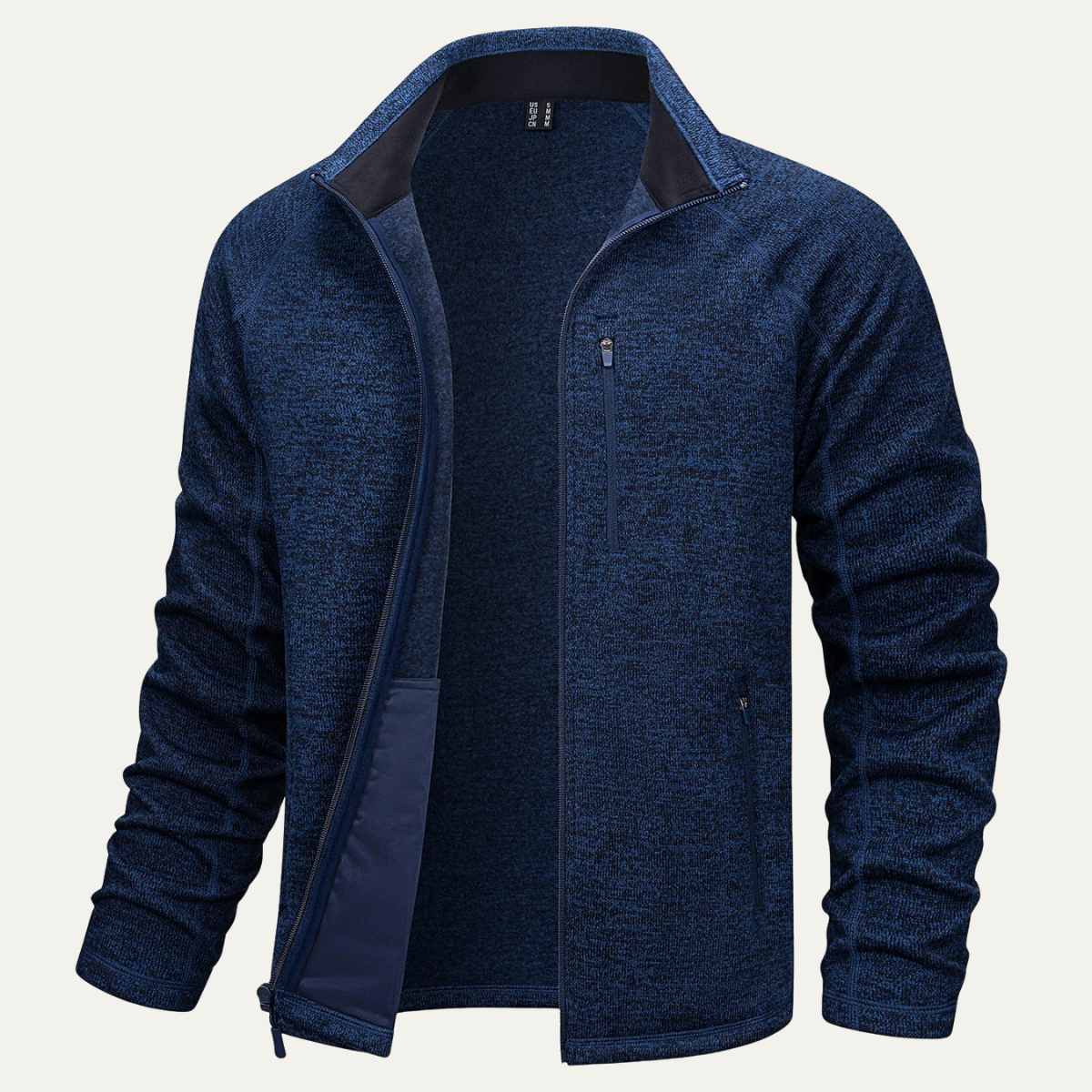 The Alghero - Veste polaire tricotée chaude à fermeture éclair pour homme