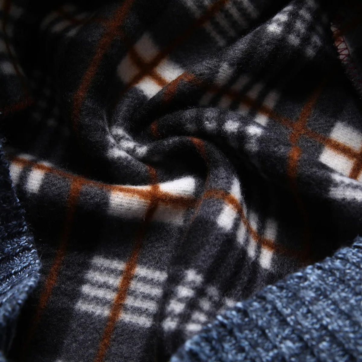 The Whitford – Cardigan Homme Cachemire Col V Doublure Chaude