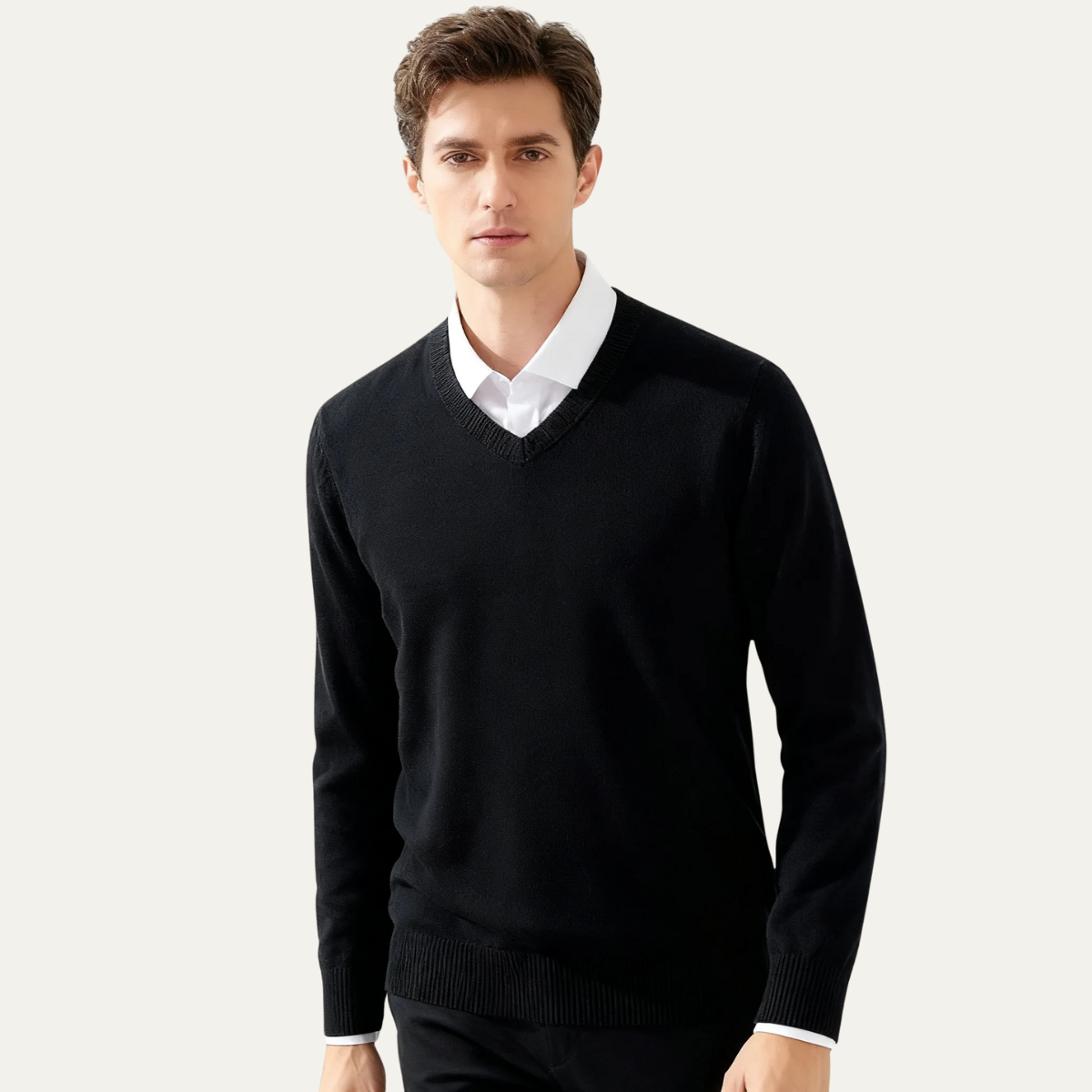 The Brambleton - Pull pour homme 100 % laine cachemire douce et luxueuse