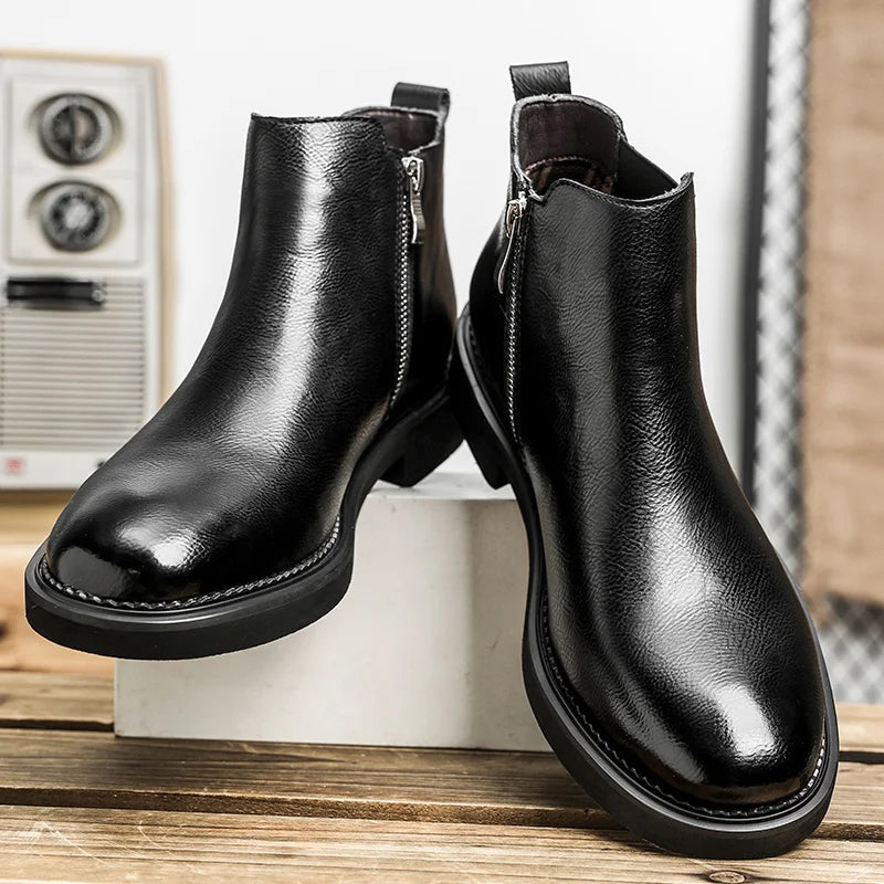 The Catania Bottines Chelsea Vintage en Cuir pour Homme