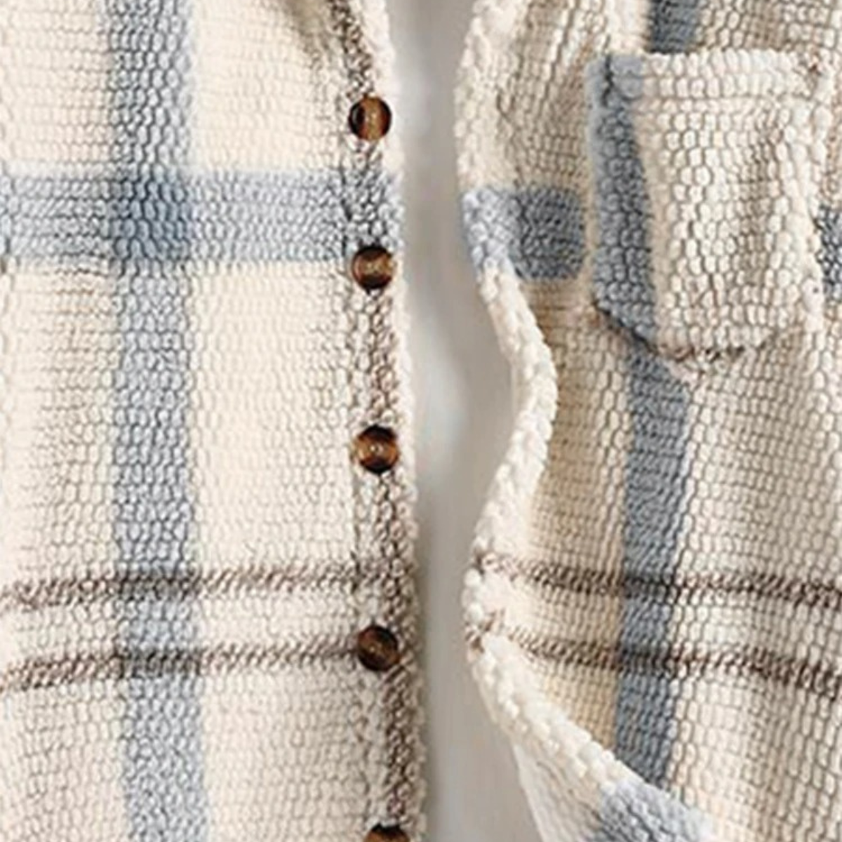 The Millstone - Manteau à Capuche en Fleece à Carreaux pour Hommes