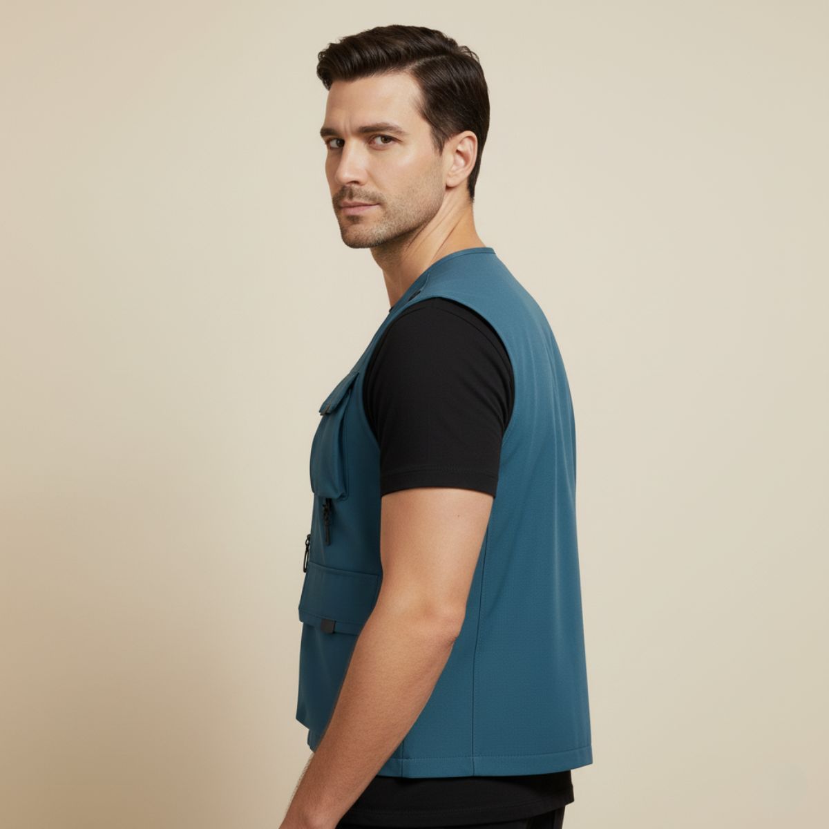 The Sorrento Gilet cargo utilitaire à poches multiples pour homme