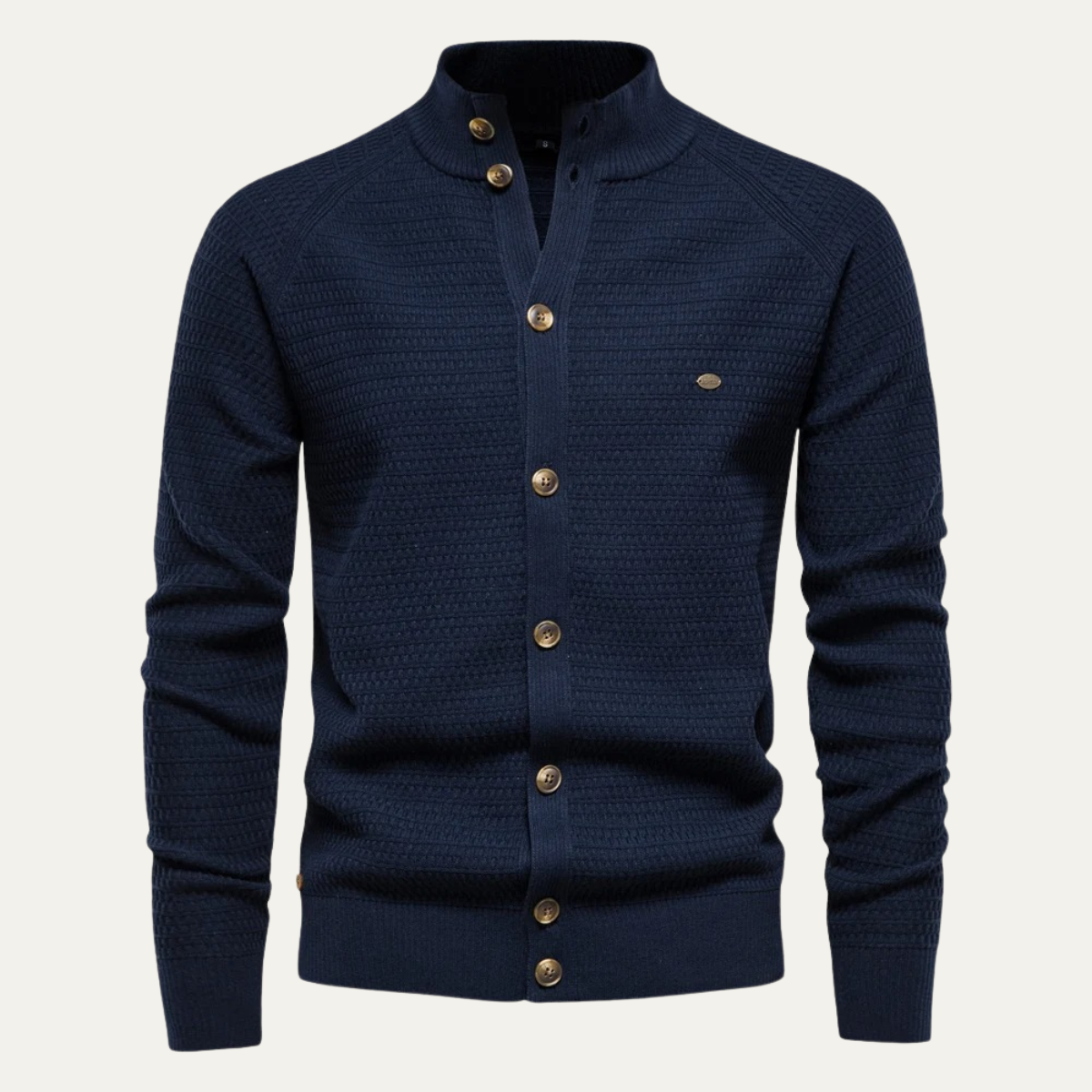 The Caernarfon - Cardigan boutonné en maille pour homme
