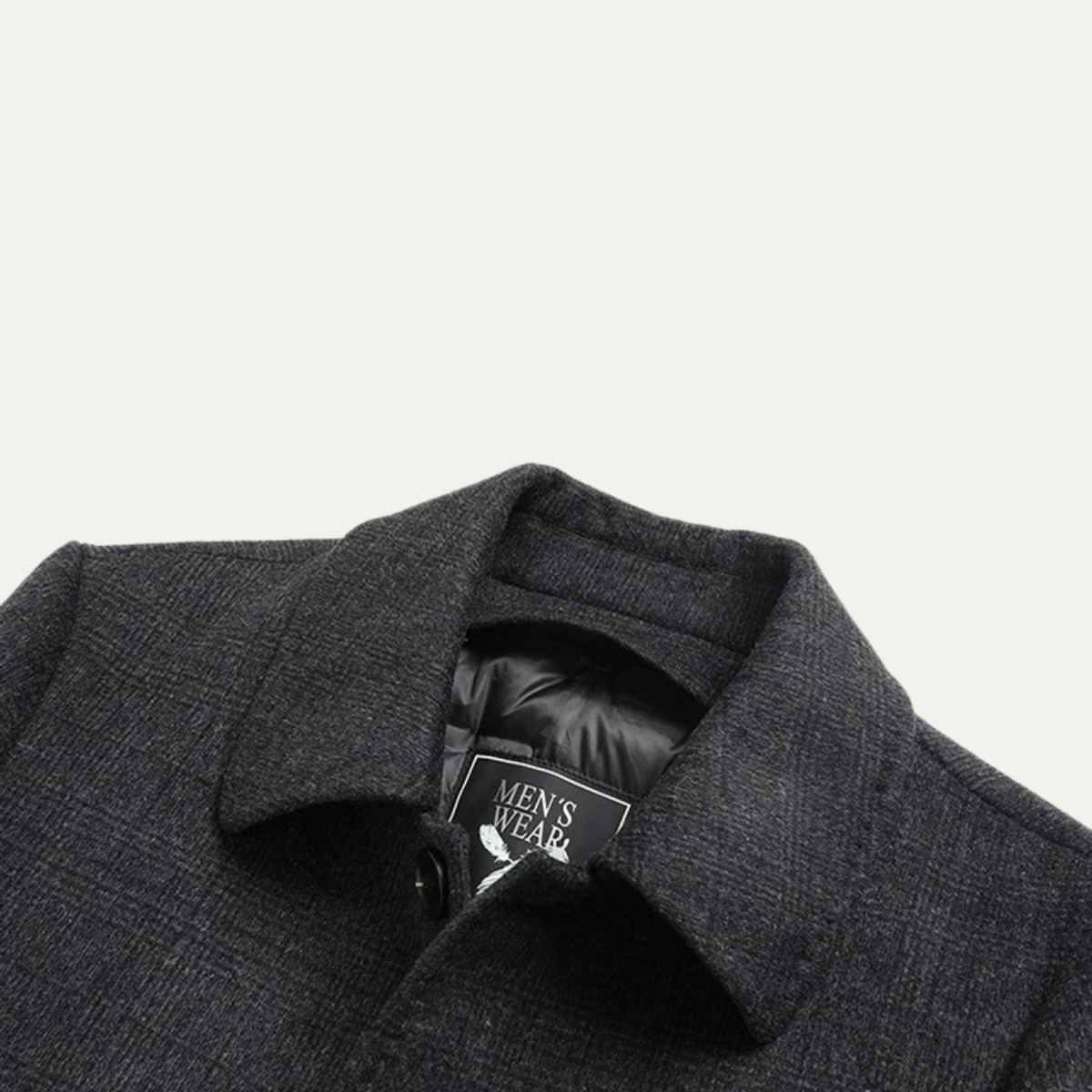 The Southgate - manteau trench en laine à carreaux mi-long pour hommes