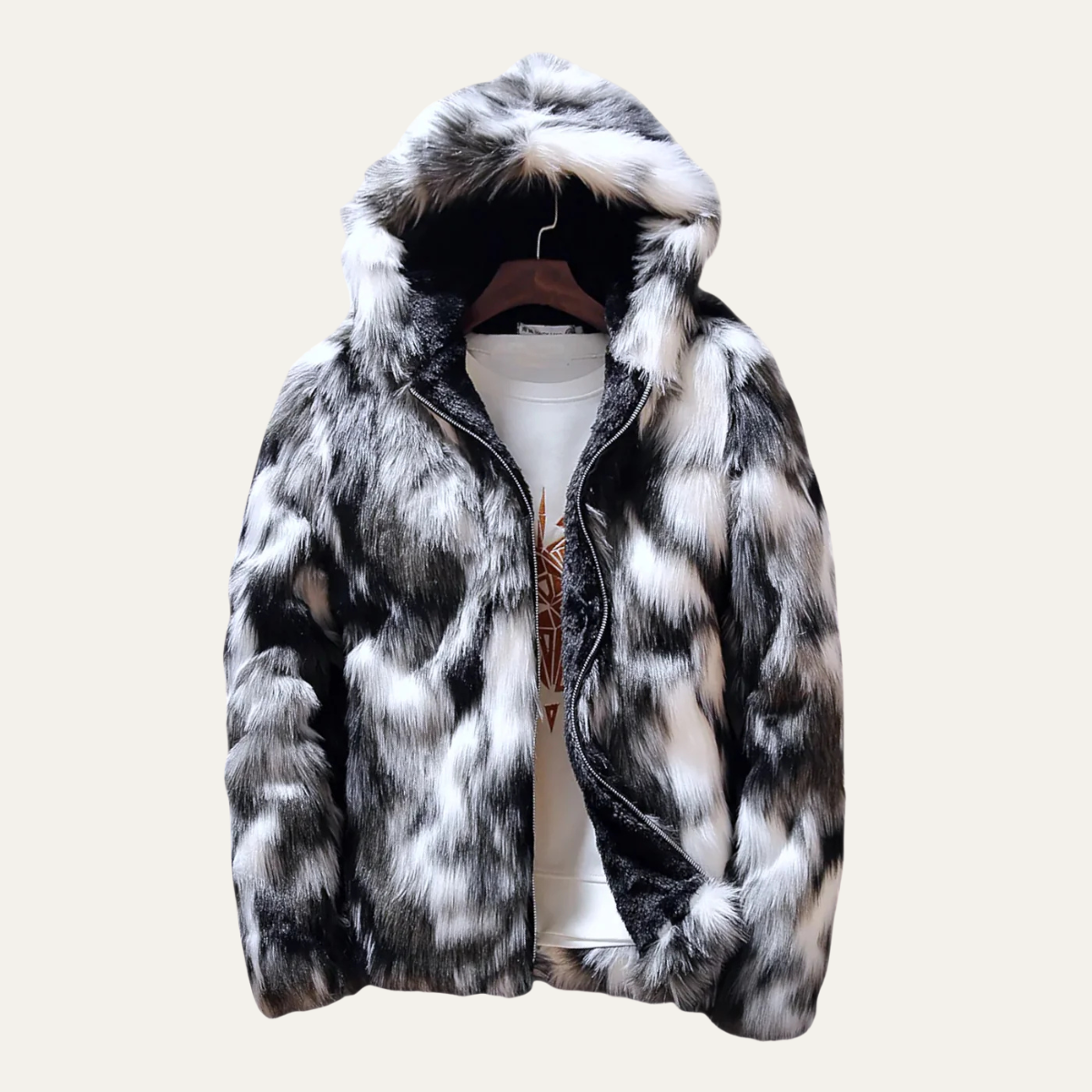 The Garda Porto - Veste d'hiver élégante pour homme avec capuche en fourrure douce