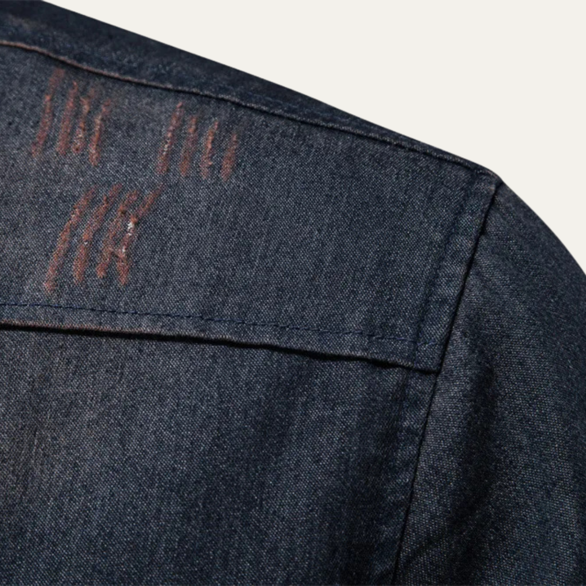 The Roseland - Chemise en Coton Slim Fit à Col Montant Tendance pour Homme