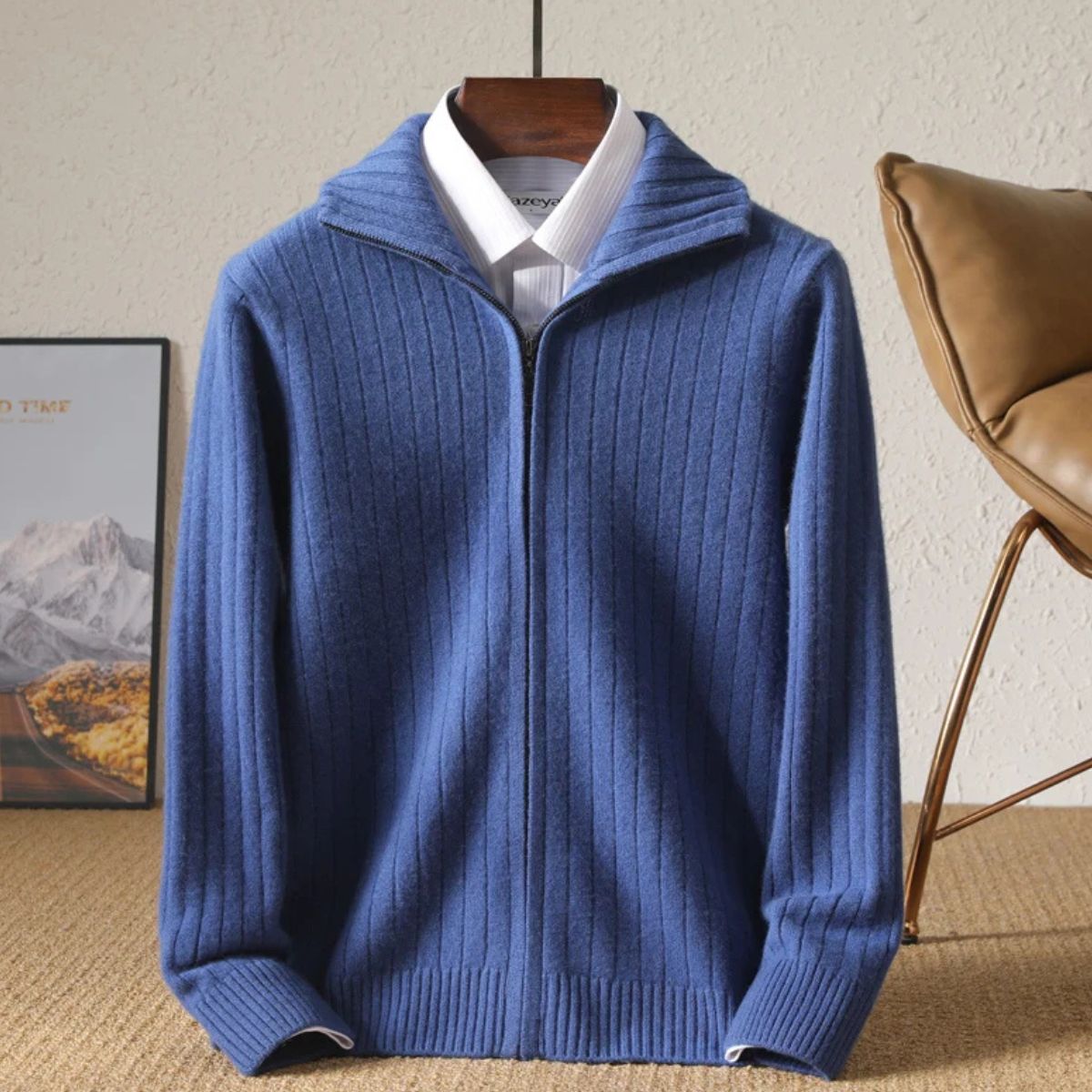 The Mayfair - Veste pour homme 100 % laine mérinos