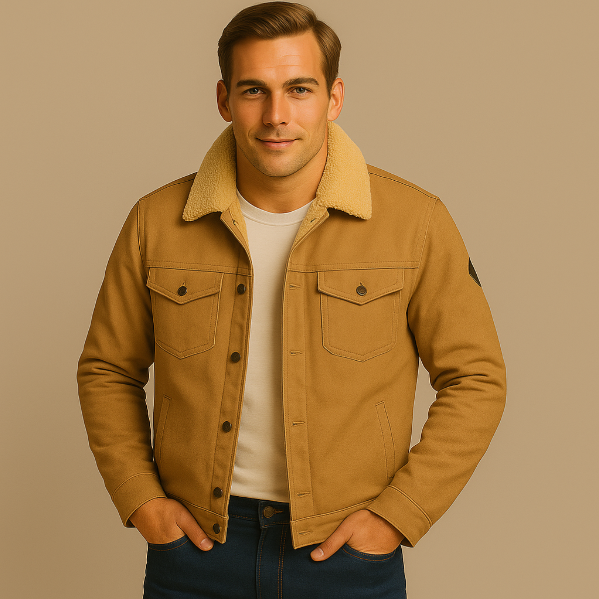 The Vancouver Veste d'extérieur doublée en polaire pour homme - Moderne et chaude