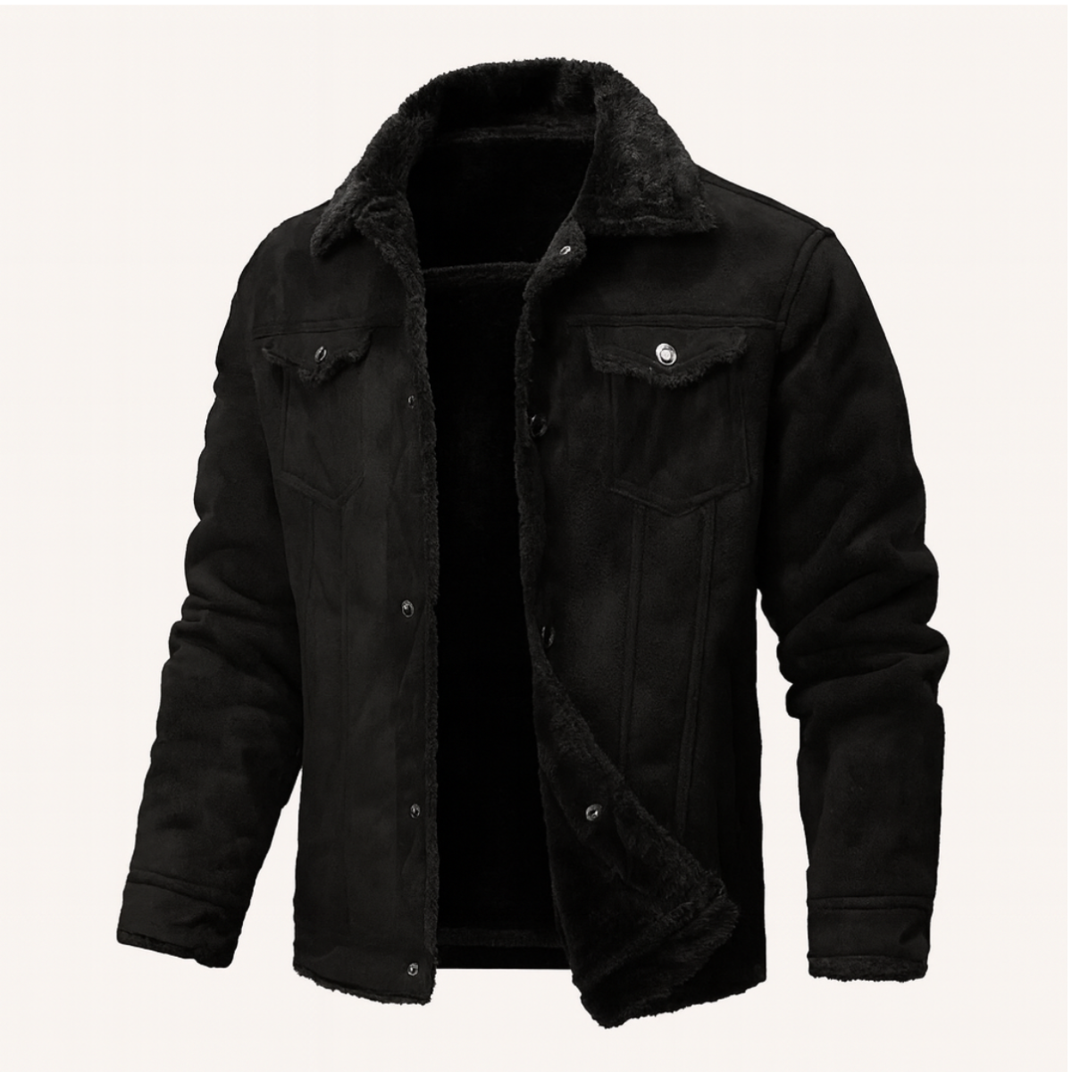 The Wrexham - Veste en Cuir Vintage Shearling pour Homme