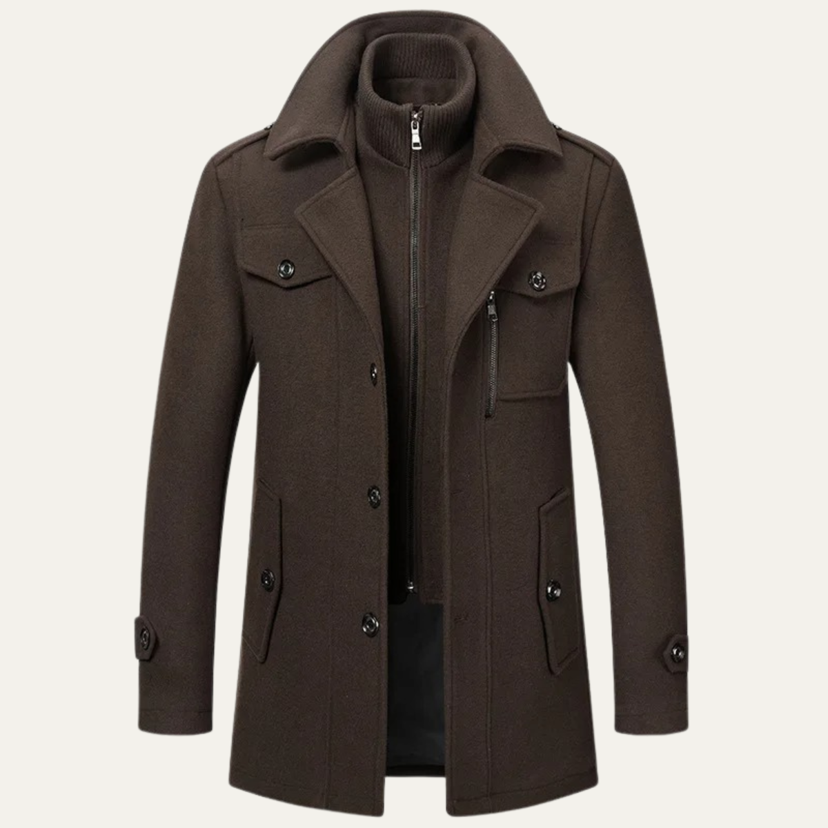 The Somerset - Manteau d'hiver élégant en laine pour homme