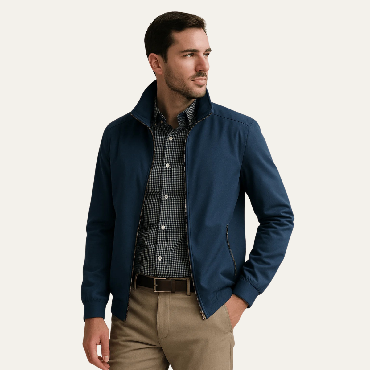 The Chesterfield - Veste Bomber Zippée Légère Casual pour Homme