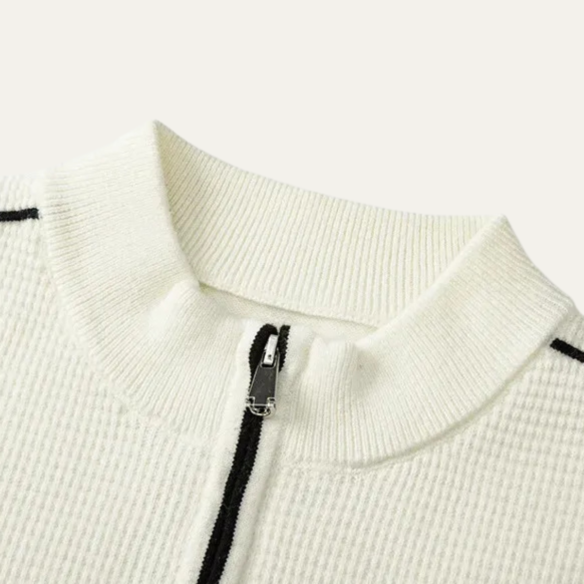 The Bologna - Le Pull Tricoté à Col Zippé Épais