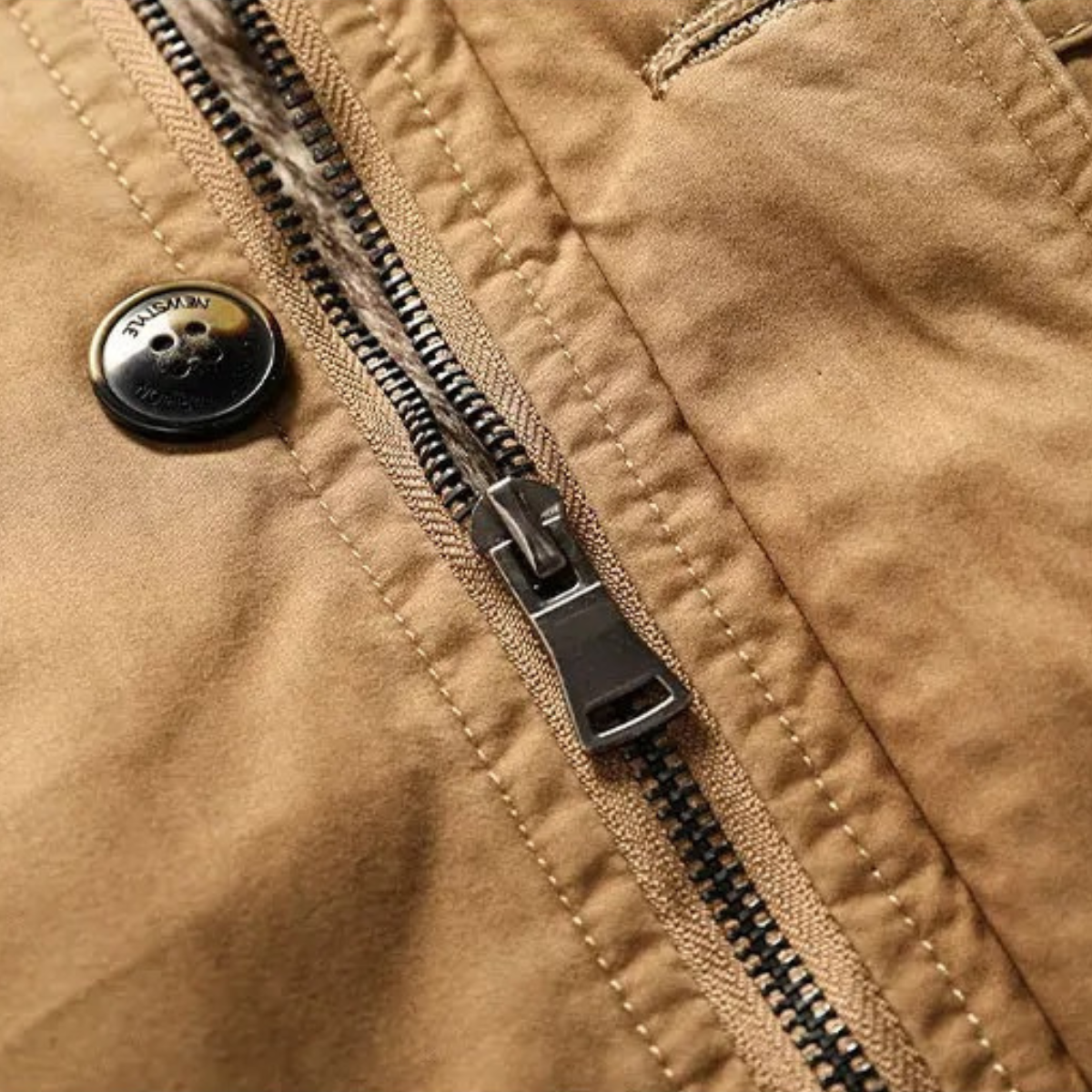 The Valpolicella - Parka d'hiver à capuche pour homme avec doublure en polaire