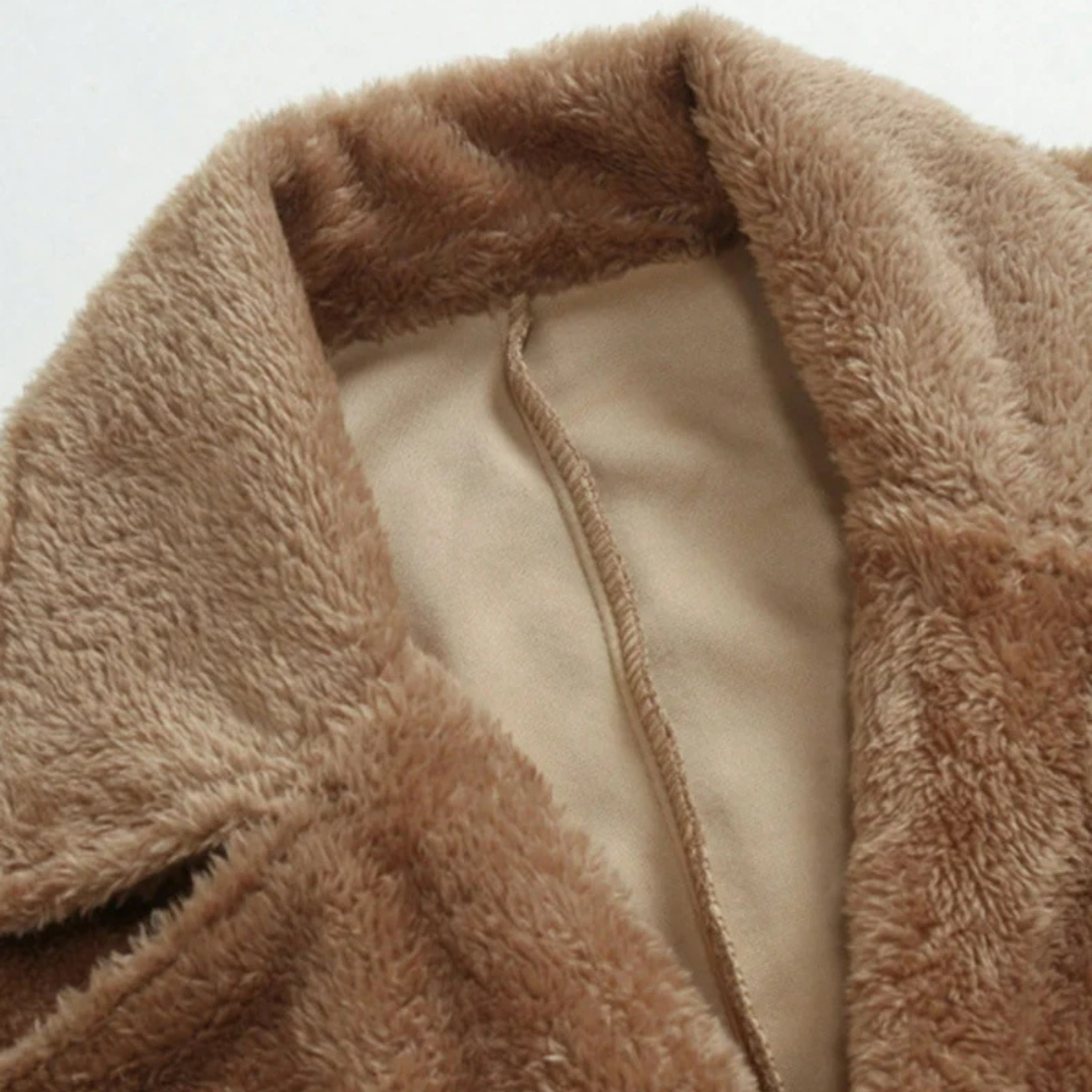 The Fairchild - Manteau d'Hiver Doublé en Velours Marron Chaud pour Homme