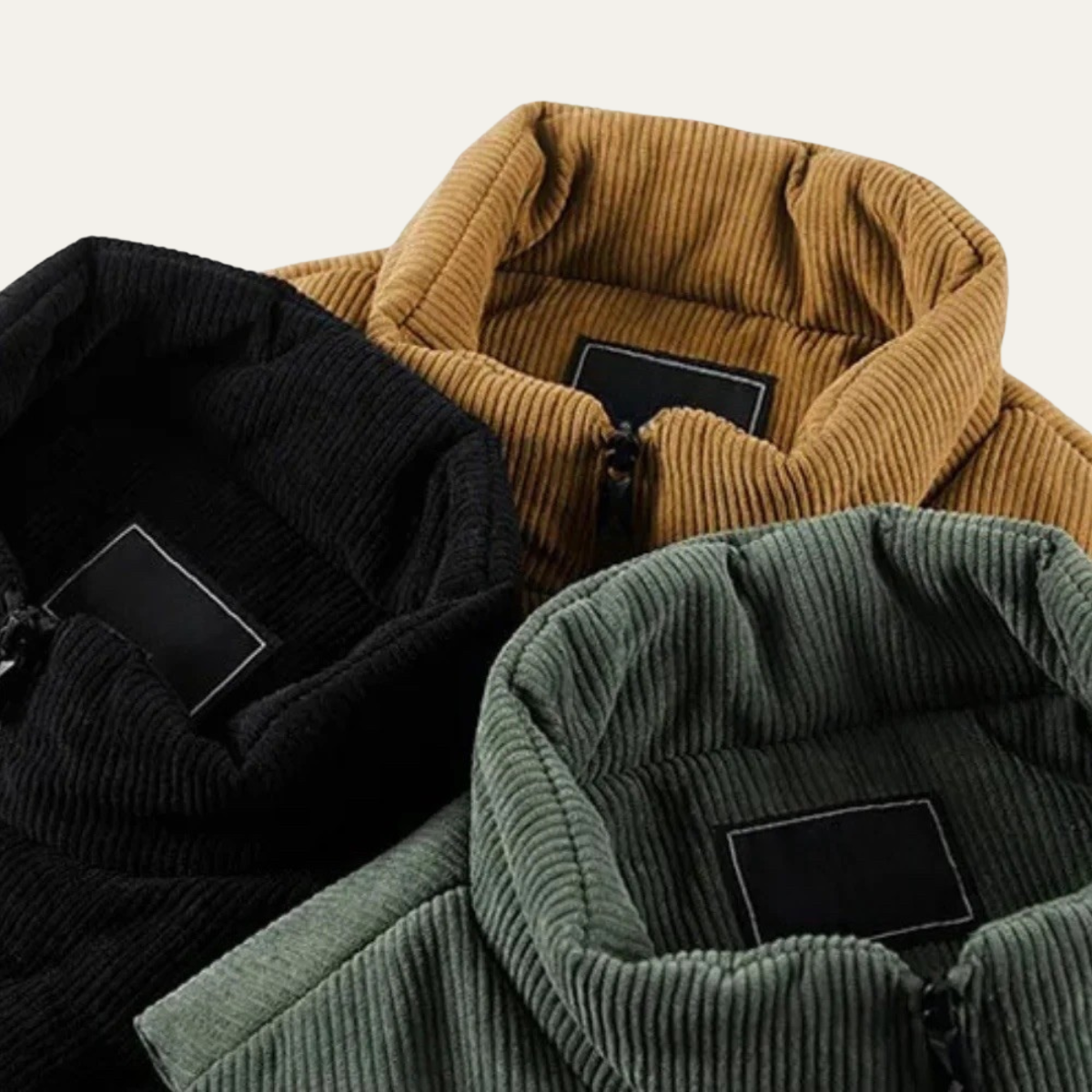 The Penzance – Gilet Doudoune Homme Sans Manches Velours Côtelé Poches Cargo