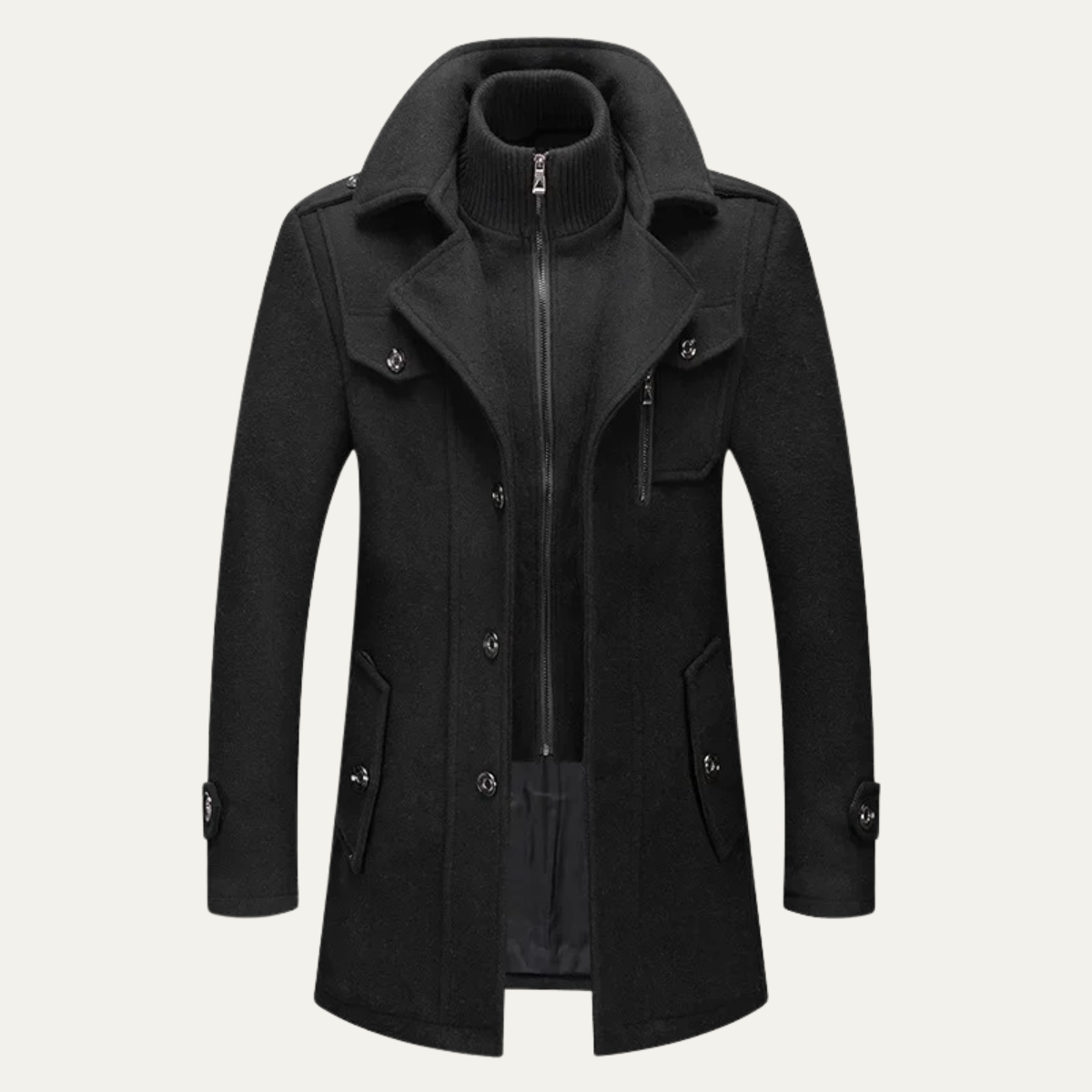 The Somerset - Manteau d'hiver élégant en laine pour homme