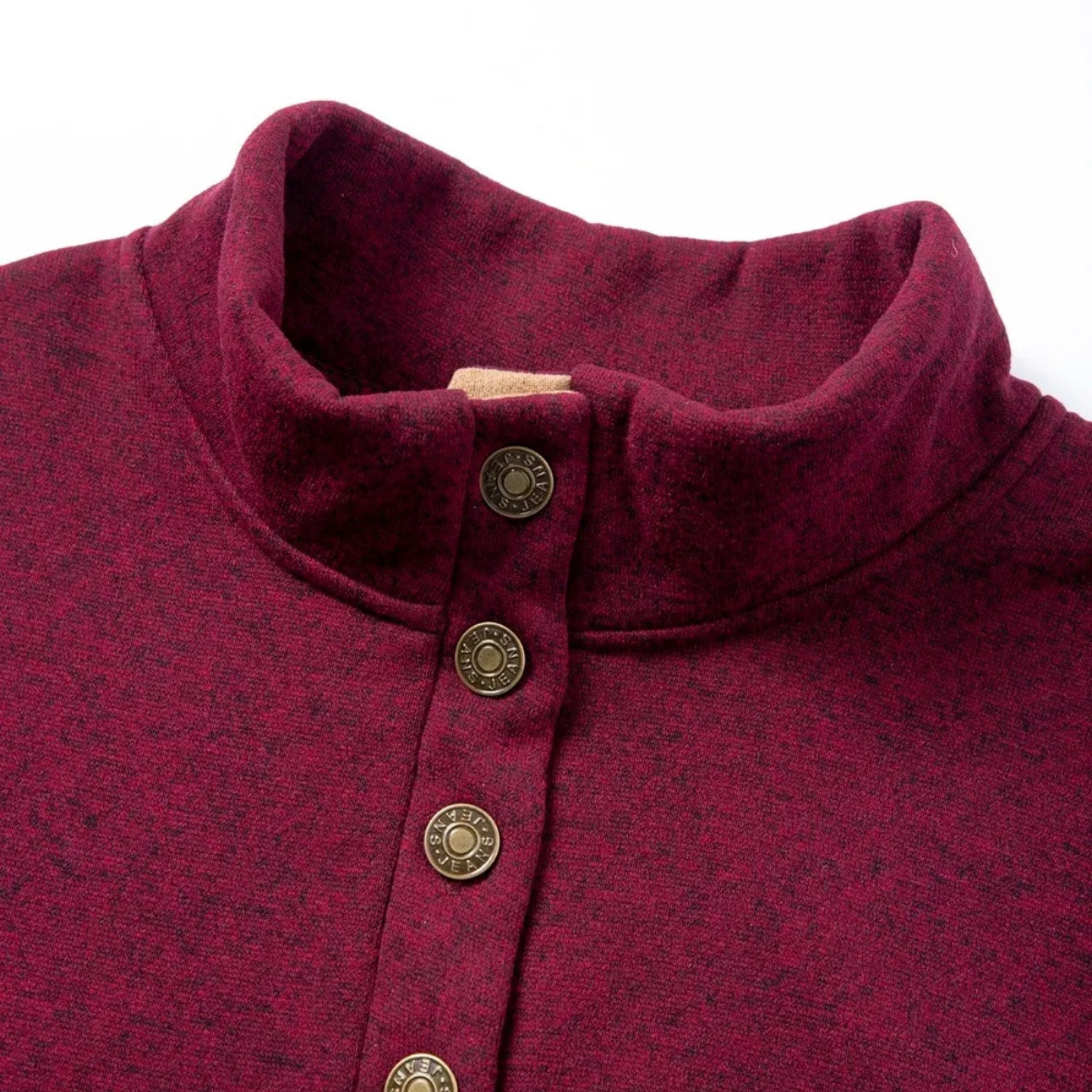 The Shanklin - Pull en maille à col montant décontracté pour homme