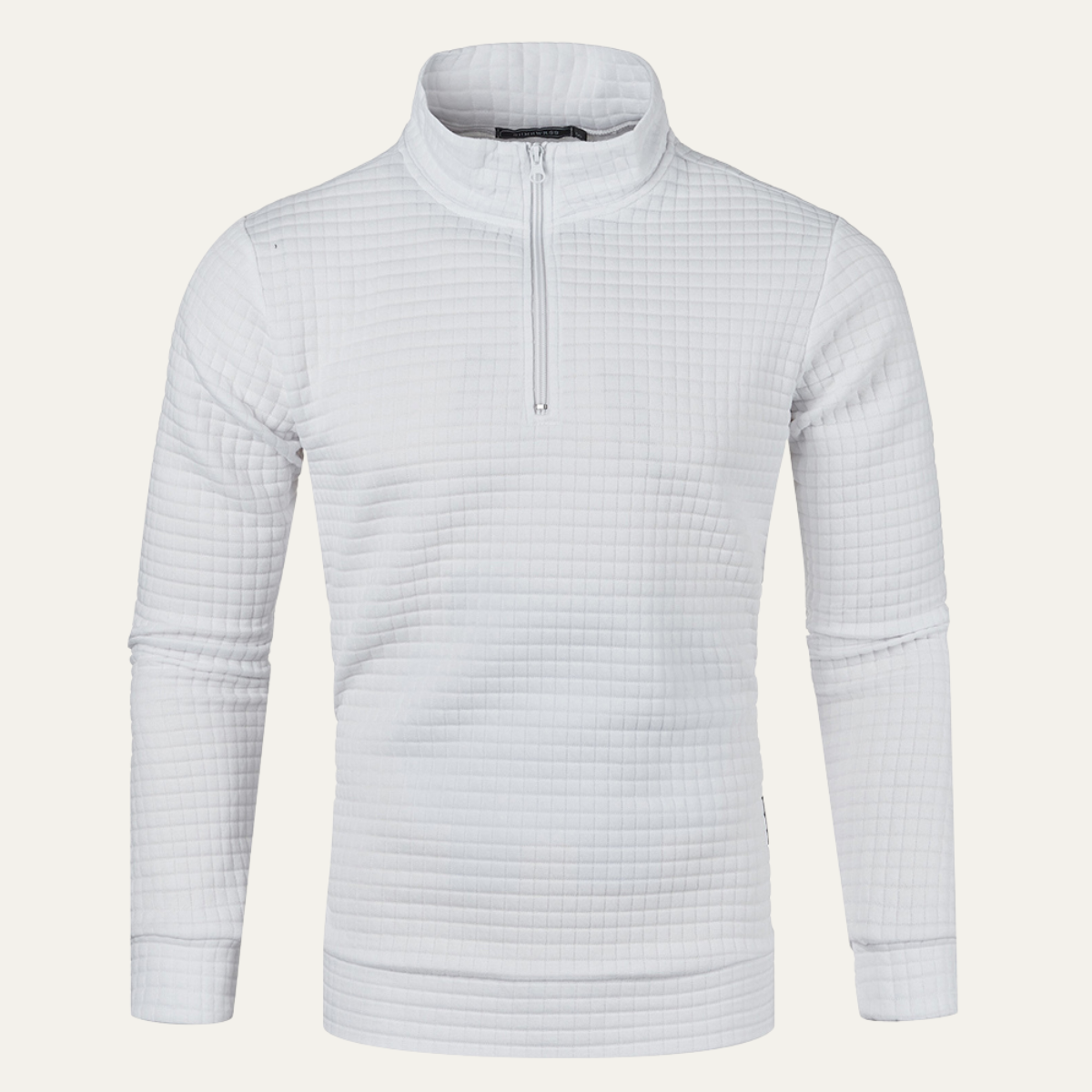 The Willowcrest - Pull à Col Zippé Léger et Chaud pour Homme