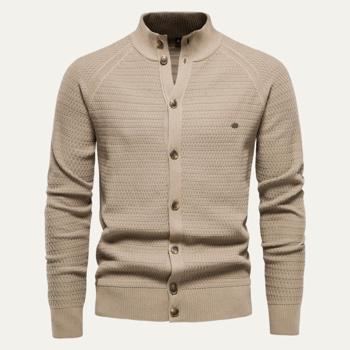 The Caernarfon - Cardigan boutonné en maille pour homme