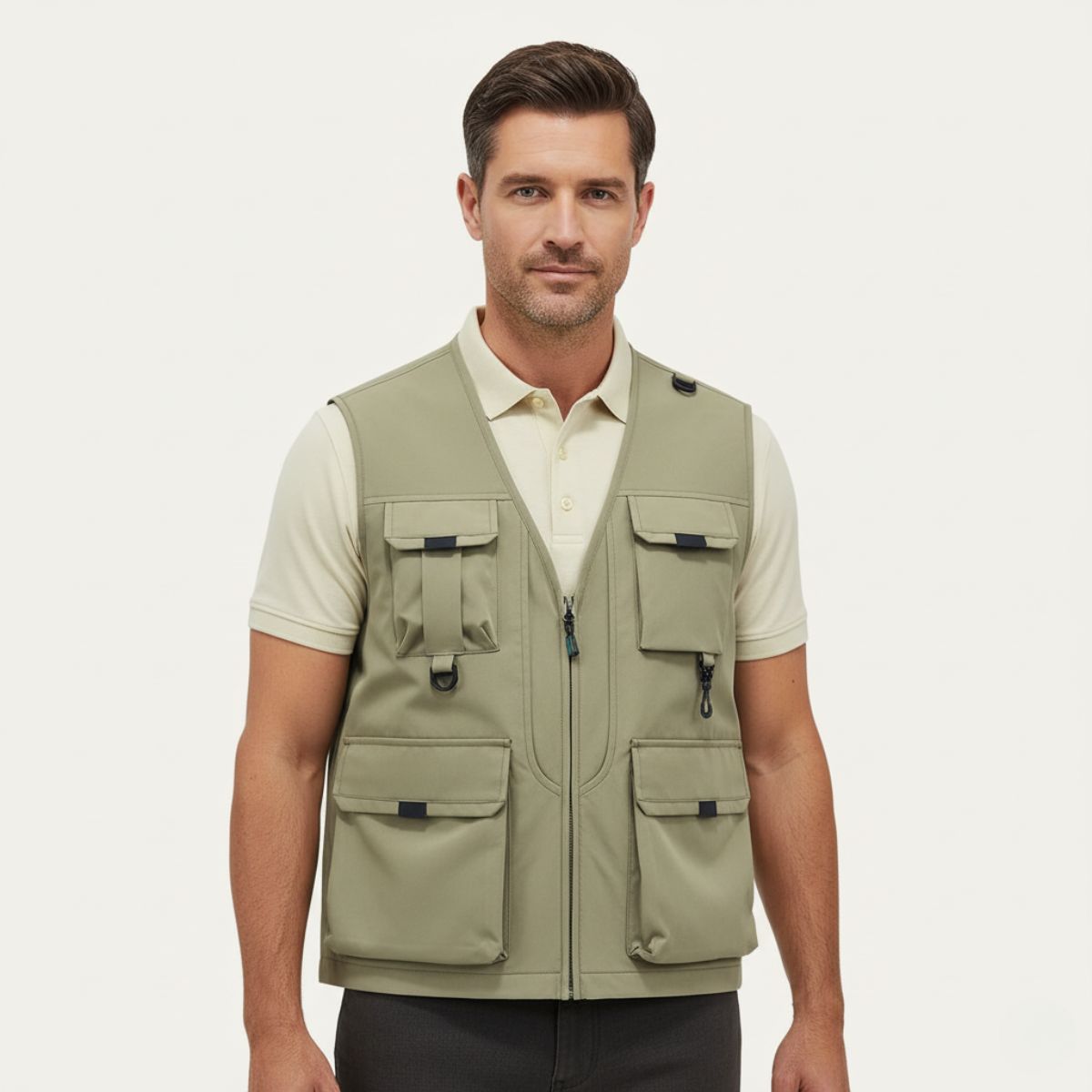 The Sorrento Gilet cargo utilitaire à poches multiples pour homme