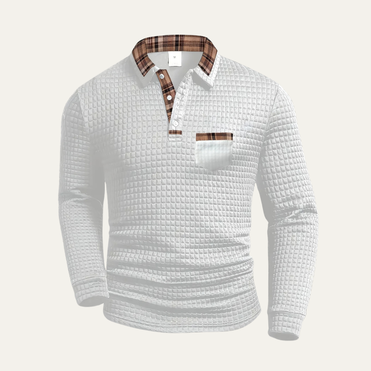 The Monopoli - Polo en maille gaufrée décontracté pour homme