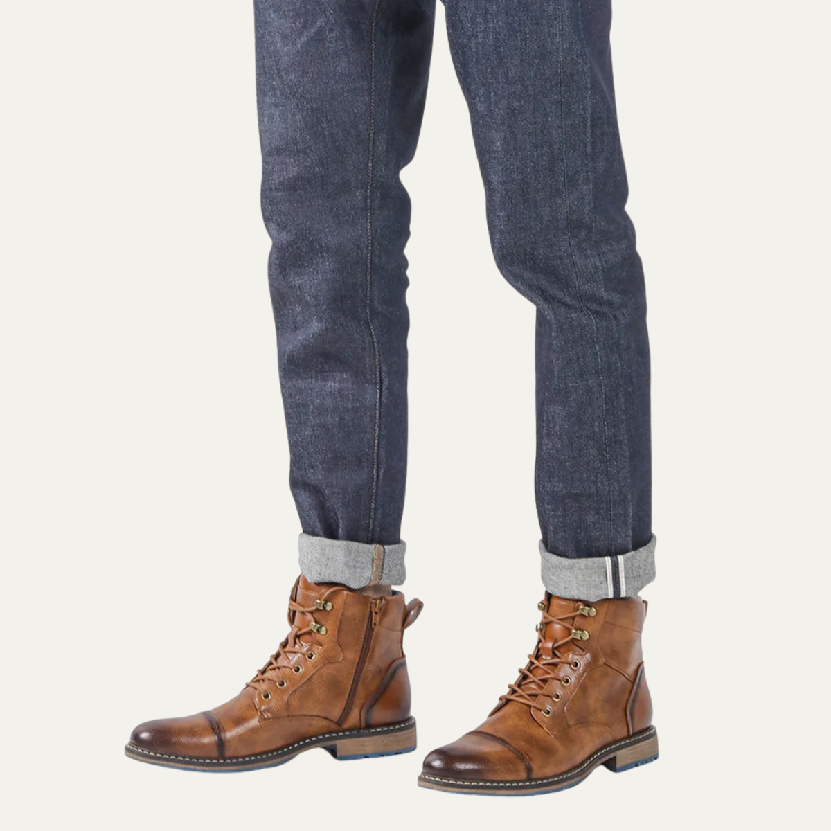 The Whitstable Bottines Décontractées en Cuir à Lacets pour Homme