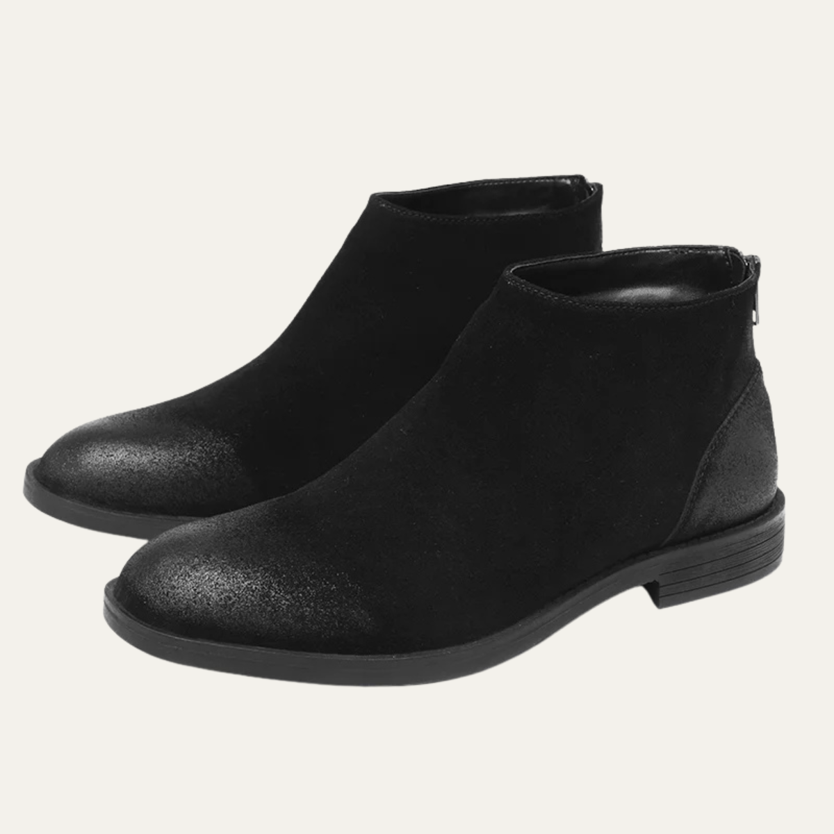 The Vicenza - Bottines en cuir suédé pour homme avec fermeture à glissière
