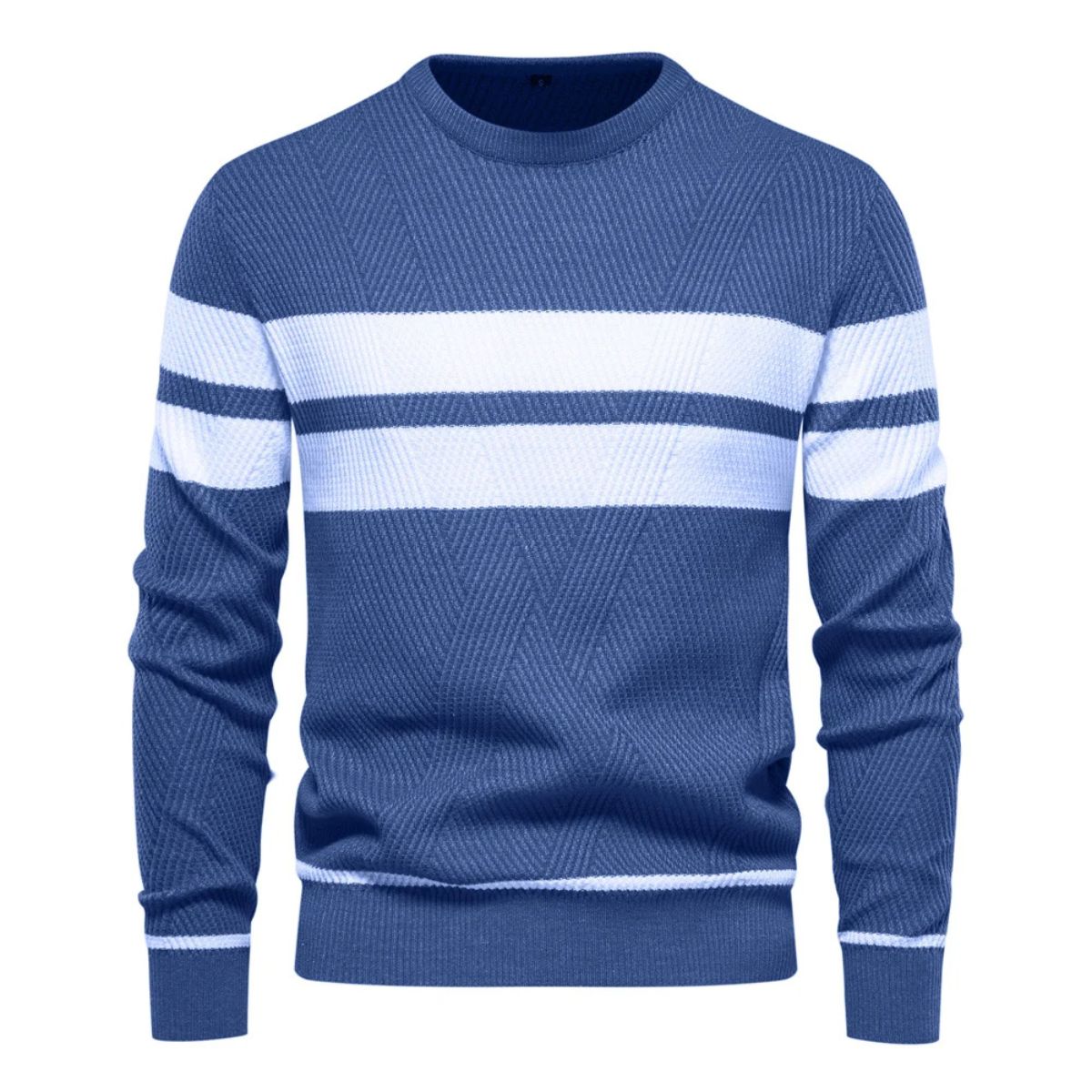 The Paris – Pull rayé en maille premium pour homme style chic parisien doux pour l’hiver