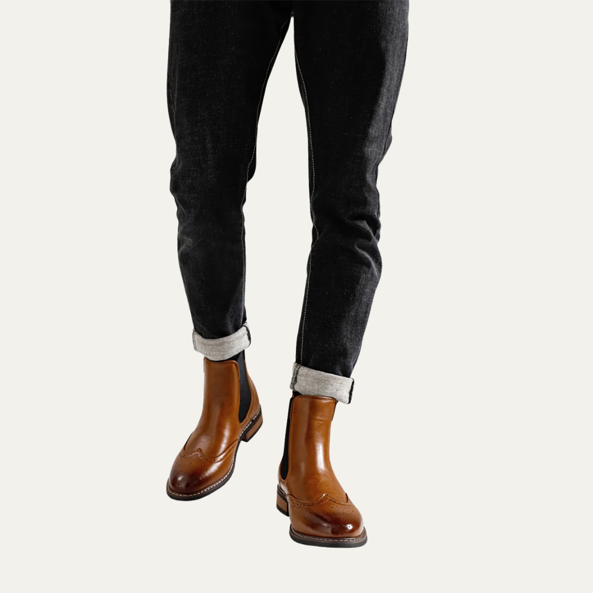 The Margate Bottines Chelsea Classiques en Cuir à Enfiler pour Homme