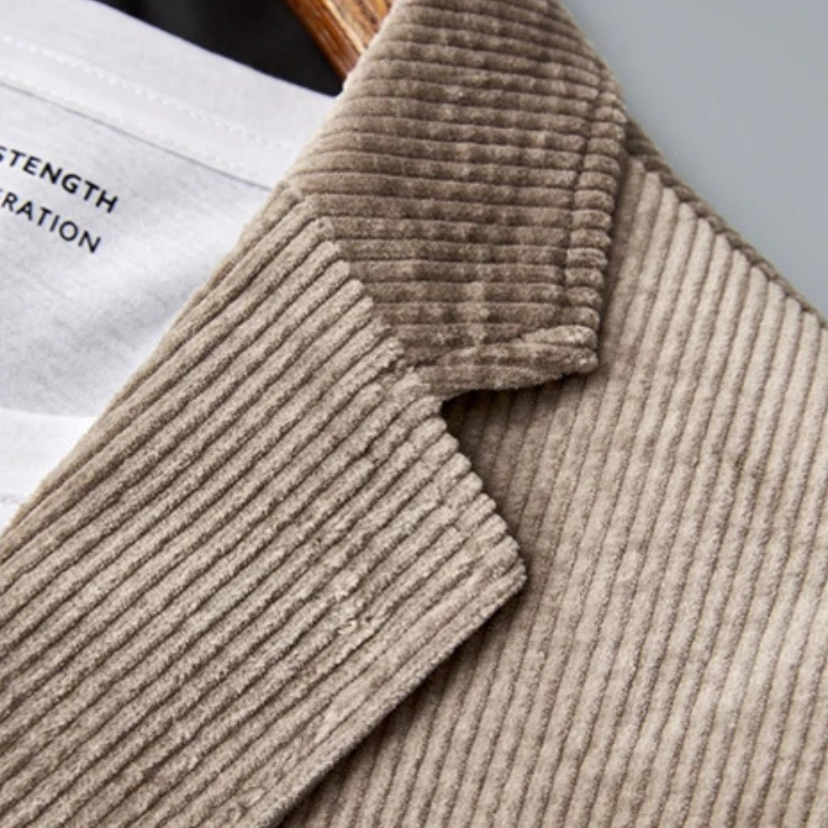 The Ellwood - La Veste Blazer Casual Slim Fit en Velours Côtelé pour Homme