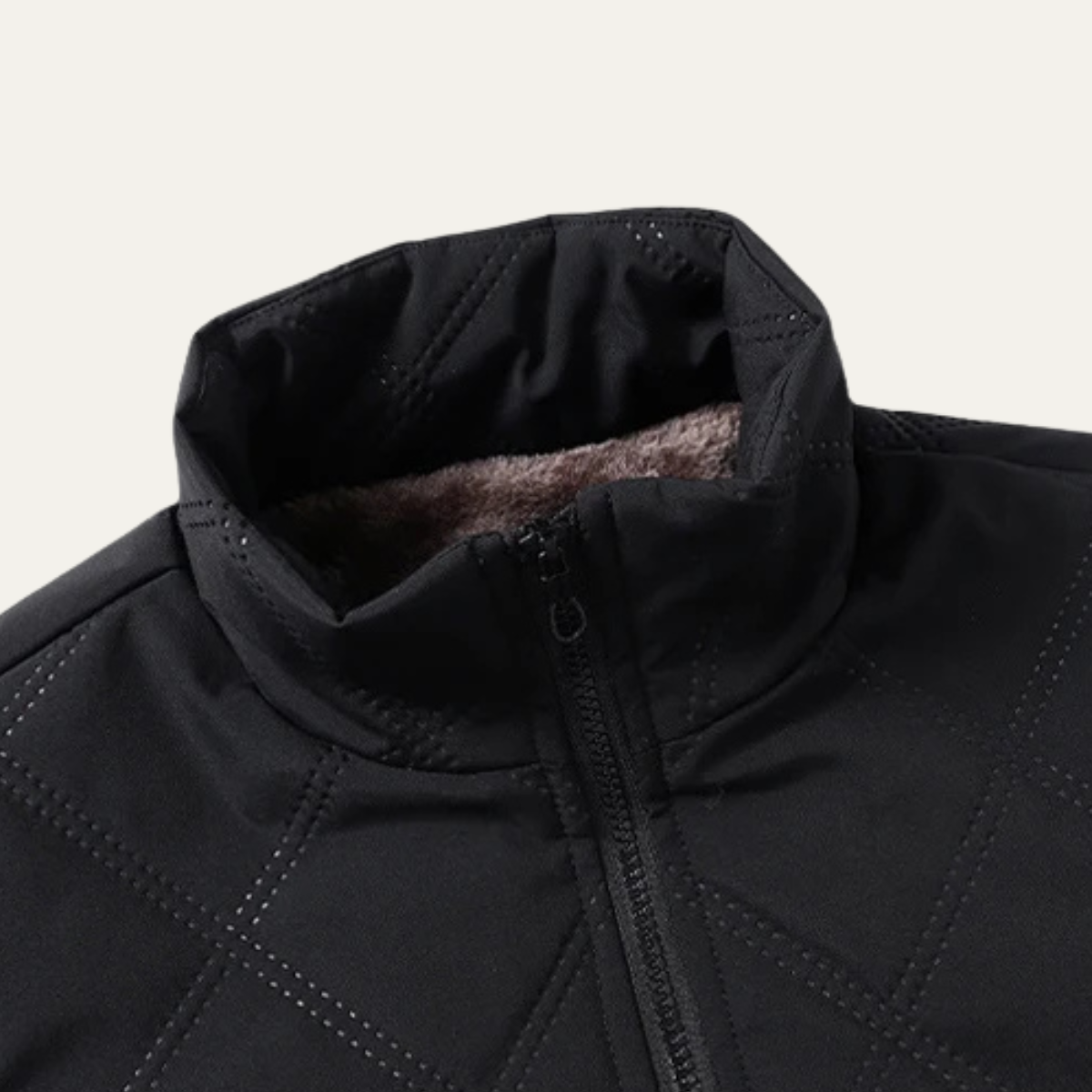 The Harrow - Veste d'hiver matelassée en polaire pour homme avec doublure épaisse