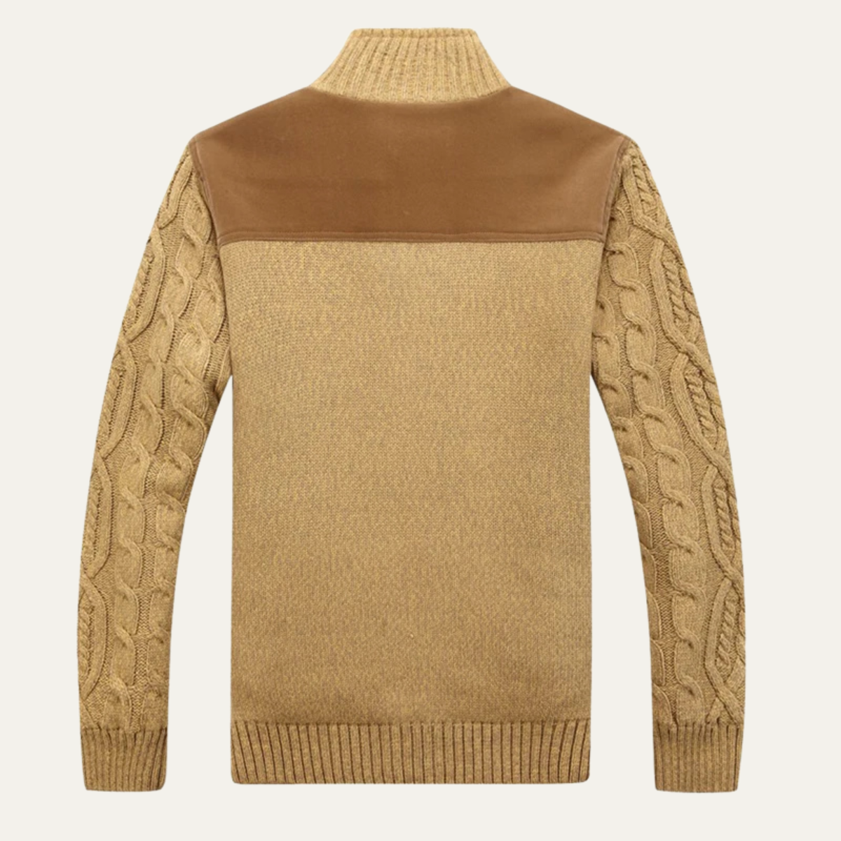 The Cernobbio - Cardigan d'hiver pour homme en laine épaisse tricotée