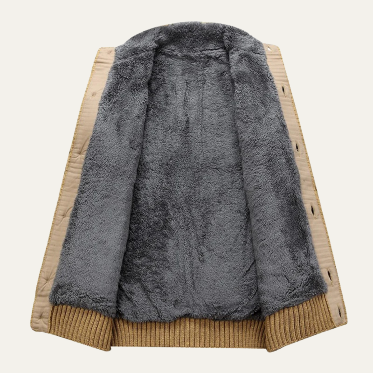 The Cernobbio - Cardigan d'hiver pour homme en laine épaisse tricotée
