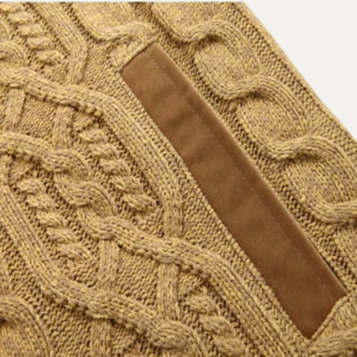 The Cernobbio - Cardigan d'hiver pour homme en laine épaisse tricotée