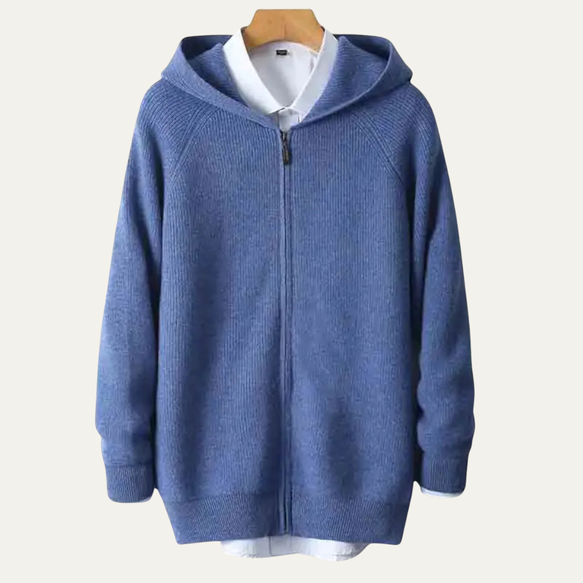 The Riva Garda - Pull Zippé en Laine Mérinos Luxe Doux pour Homme