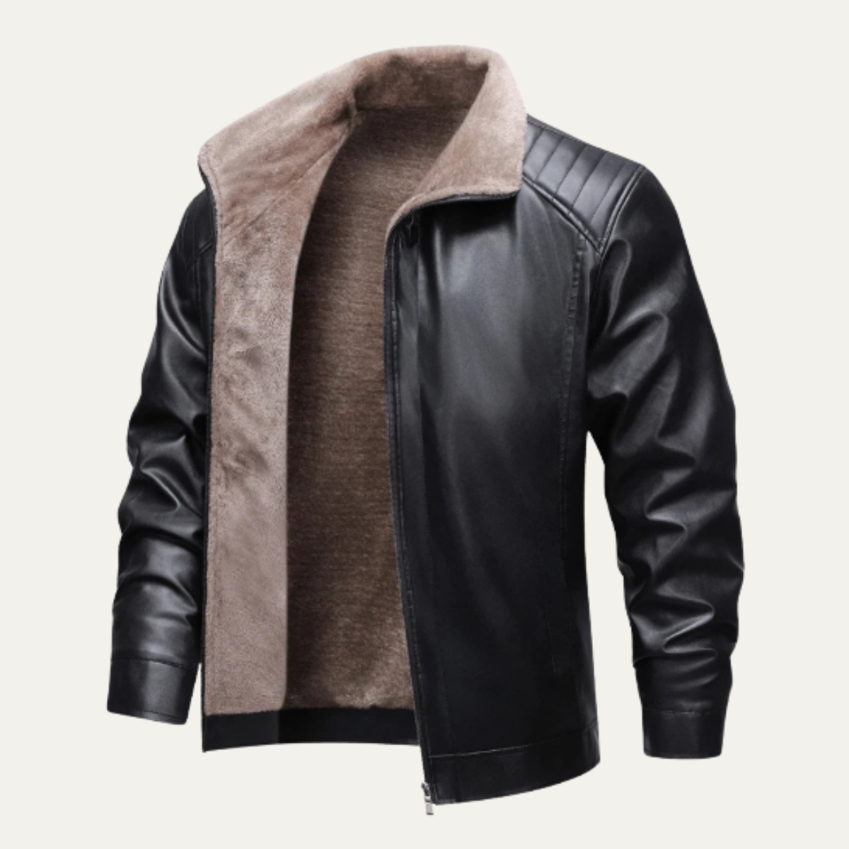 The Ragusa - Veste Zippée Casuelle Épais en Polaire Doublée pour Hommes