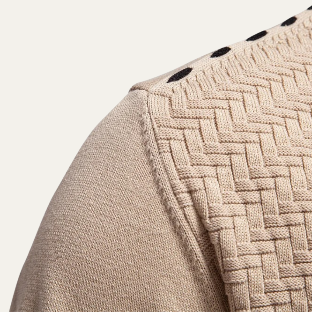 The Dulwich - Cardigan décontracté à col en V et boutons pour homme