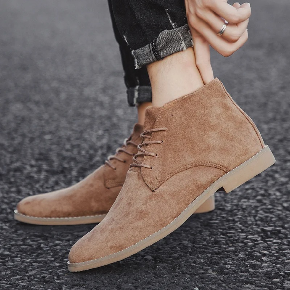 The Dockside - Bottes Cheville Casual Suédées pour Hommes
