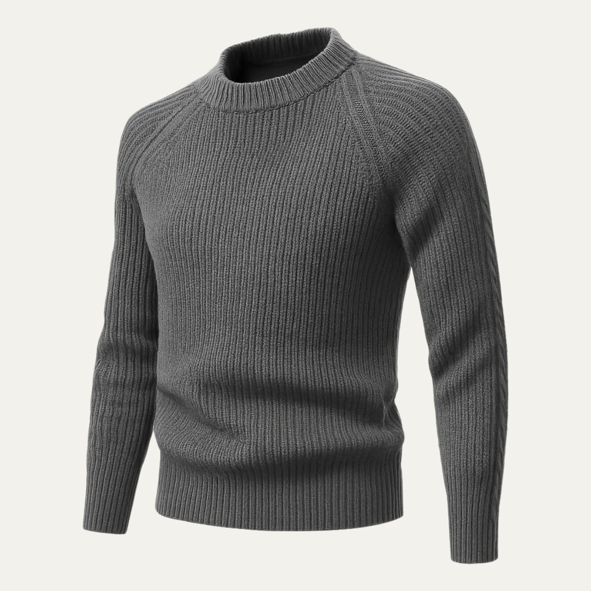 The Ely Pull à col rond 100 % cachemire pour homme