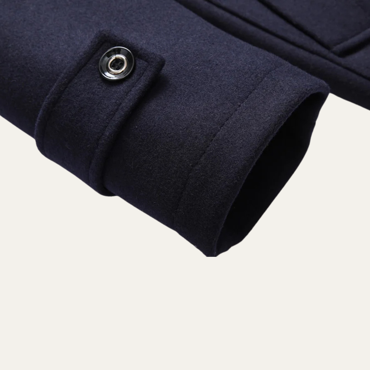 The Siena - Manteau long pour homme en laine mélangée avec col à revers