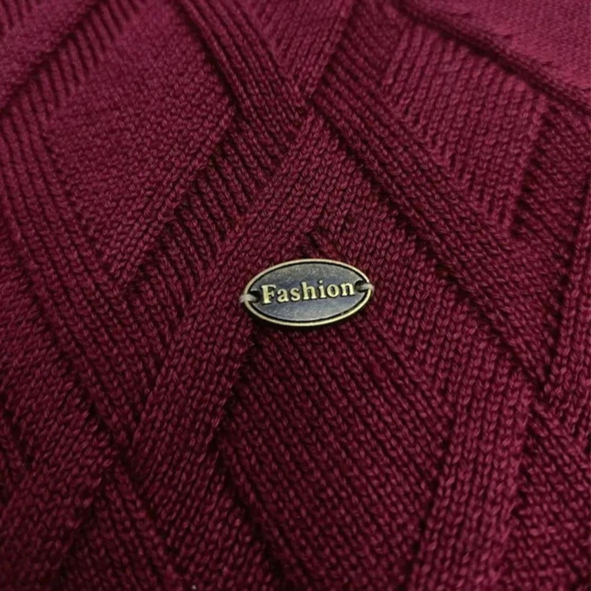 The Cannobio – Pull en maille torsadée à col rond pour homme