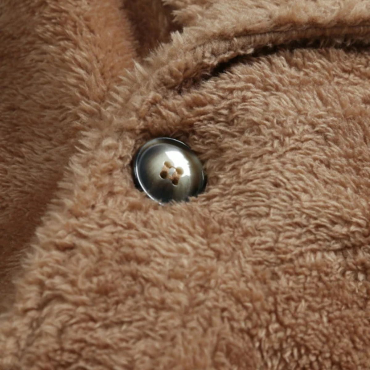 The Fairchild - Manteau d'Hiver Doublé en Velours Marron Chaud pour Homme