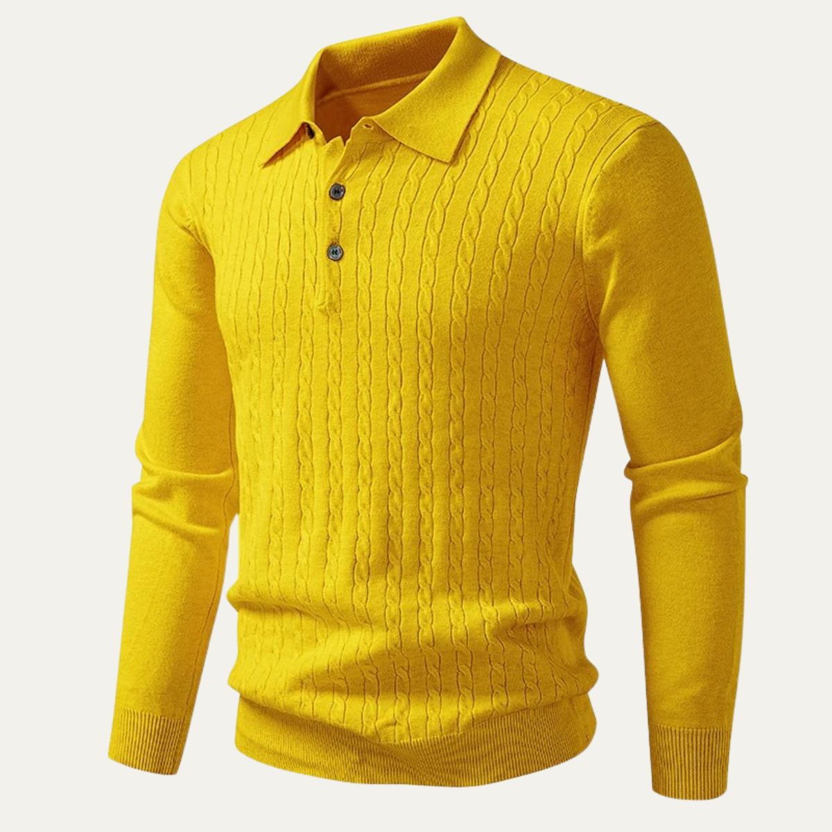 The Folkestone - Polo boutonné en tricot pour homme