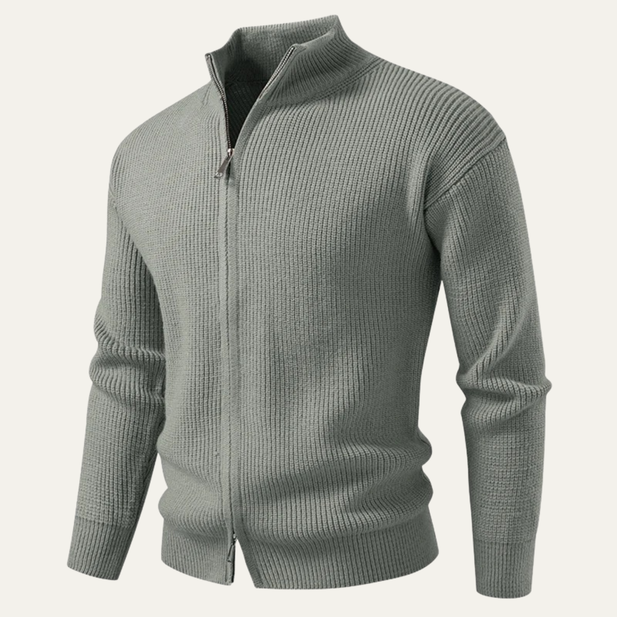 The Alberobello - Cardigan Tricoté à Col Montant pour Homme