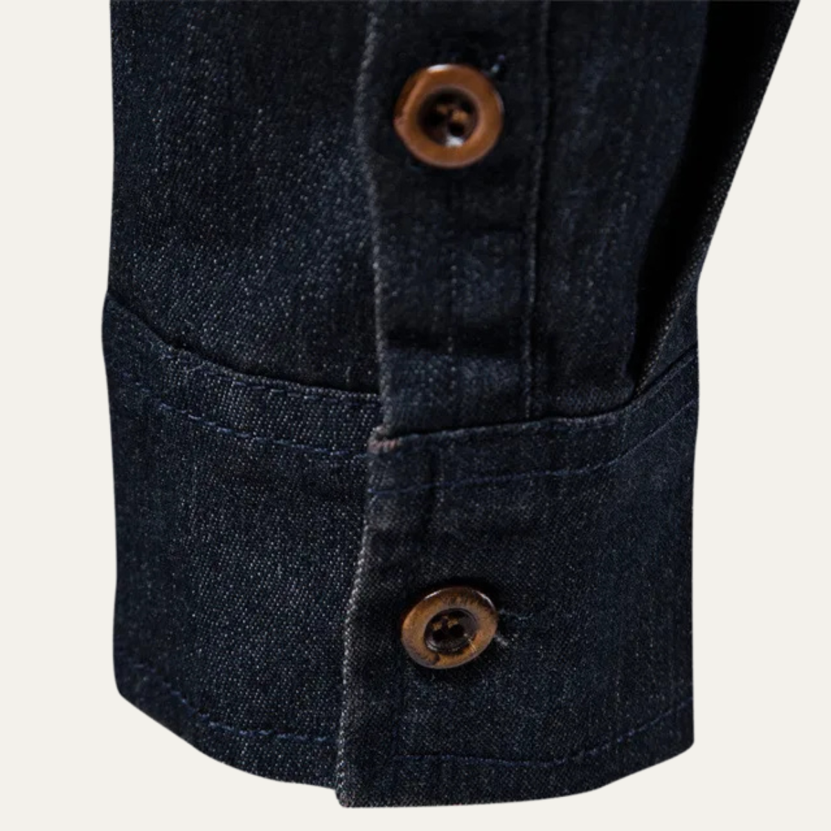 The Roseland - Chemise en Coton Slim Fit à Col Montant Tendance pour Homme