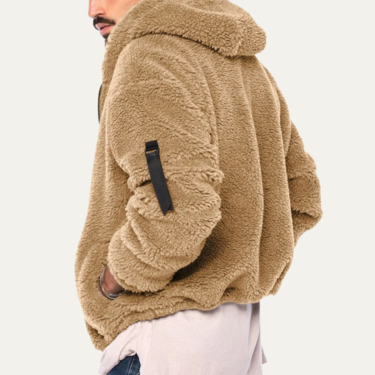 The Brixton - Veste à Capuche en Velours Doux et Chaud pour Hommes